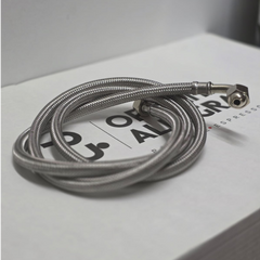 MANGUERA FLEXIBLE ACERO INOX C/CODO ø 3/8" 200 CM