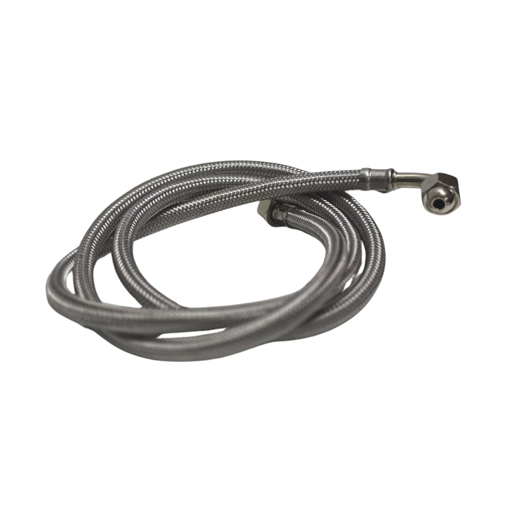 MANGUERA FLEXIBLE ACERO INOX C/CODO ø 3/8" 200 CM