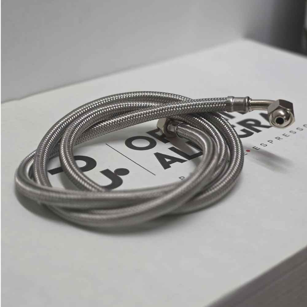 MANGUERA FLEXIBLE ACERO INOX C/CODO ø 3/8" 200 CM