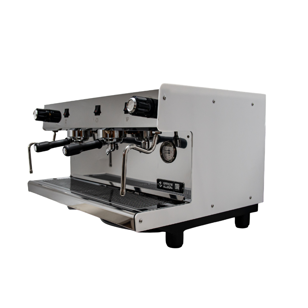 CAFETERA INDUSTRIAL PROFESIONAL ITALIANA LUME 2 GRUPOS  SEMIAUTOMÁTICA 220V