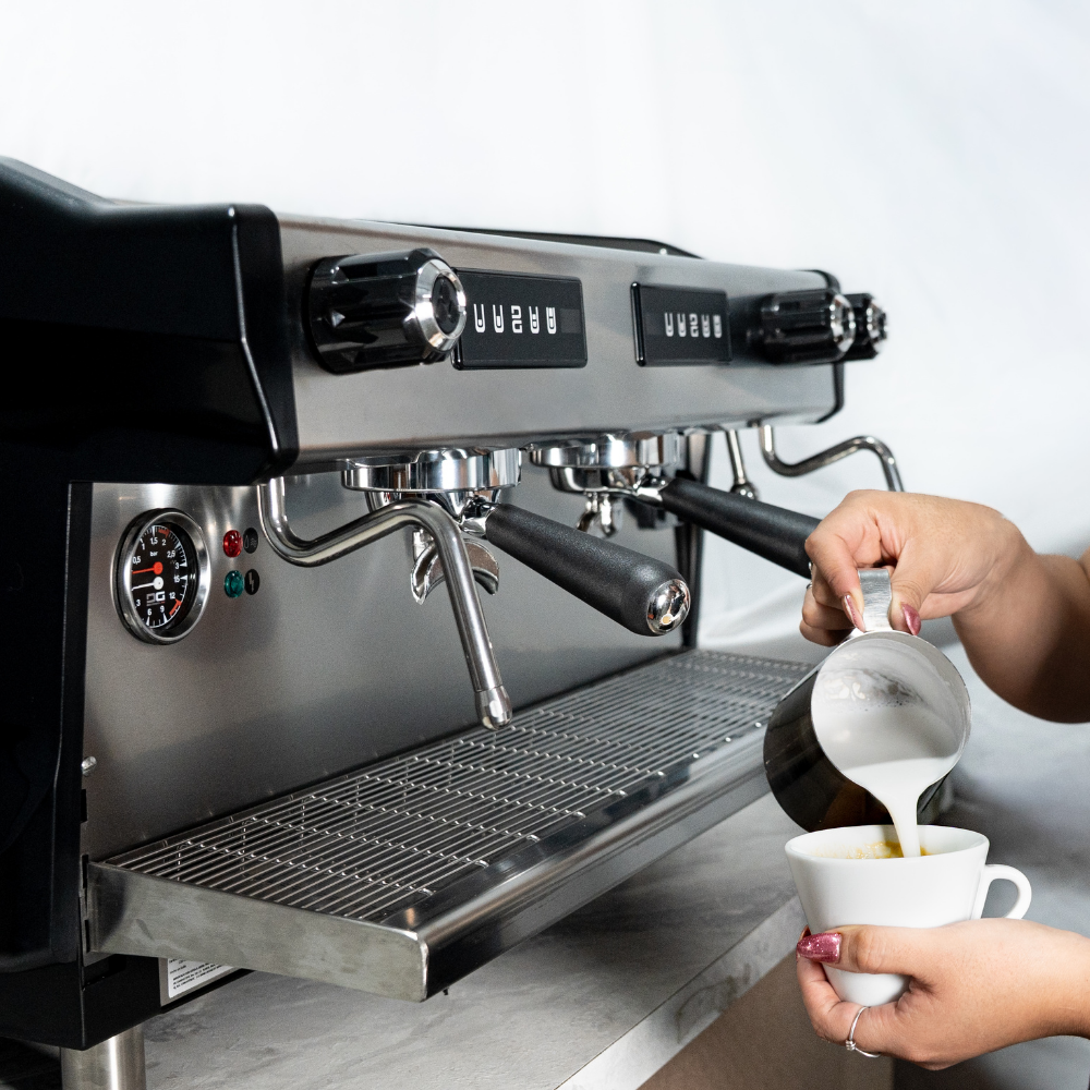 CAFETERA PROFESIONAL ITALIANA INDUSTRIAL PARA NEGOCIO LAB 100 2 GR AUTOMÁTICA 220V